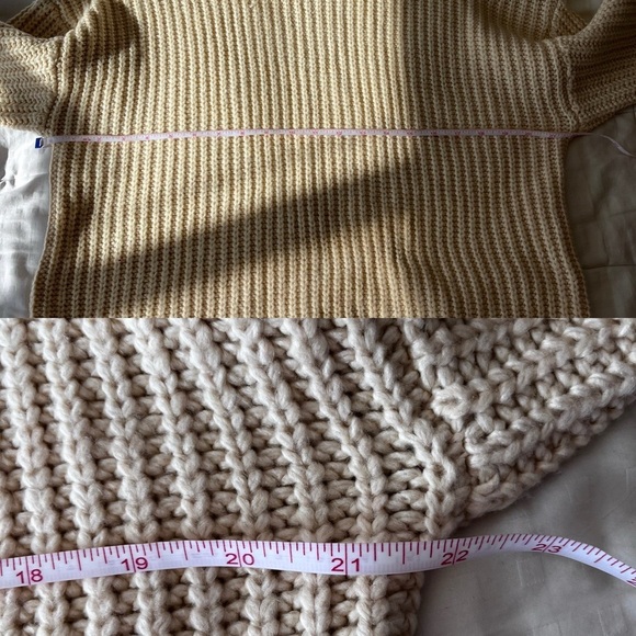 NWT Oak + Fort Chunky Turtleneck Sweater Oatmeal XXS/XS - Picture 13 of 16